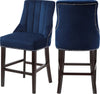 Oxford Navy Velvet Stool