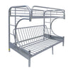 Eclipse Silver Bunk Bed (Twin/Full/Futon)