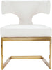 Alexandra White Faux Leather Dining Chair