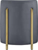 Rotunda Grey Velvet Accent Chair