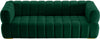 Gwen Green Velvet Sofa