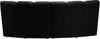 Infinity Black Velvet 2pc. Modular Sectional