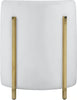 Rotunda Cream Velvet Accent Chair