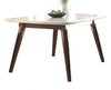 Acme Gasha Dining Table in White/Walnut 72820