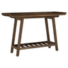 Ornelas 46-inch Console Table with Slatted Shelf Mango Brown