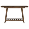 Ornelas 46-inch Console Table with Slatted Shelf Mango Brown