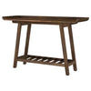 Ornelas 46-inch Console Table with Slatted Shelf Mango Brown