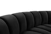 Infinity Black Velvet 12pc. Modular Sectional