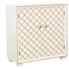 Belinda 2-door Accent Cabinet White and Gold image