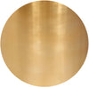 Cylinder Brushed Gold Coffee Table
