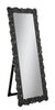 Mckay Textural Frame Cheval Floor Mirror Silver and Smoky Grey image