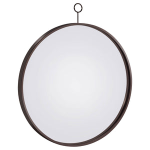 Gwyneth Round Wall Mirror Black Nickel image