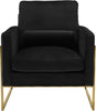 Mila Black Velvet Chair