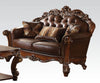Acme Vendome Loveseat with 2 Pillows in Cherry 52002