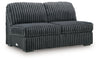 Midnight-Madness Double Chaise 3-Piece Sectional