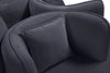 Circlet Grey Velvet Round Sofa Settee