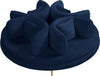 Circlet Navy Velvet Round Sofa Settee