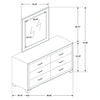 Melody Dresser with Mirror