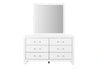 Luccia White Bed Group with LED