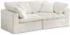Cozy Cream Velvet Cloud Modular Sofa