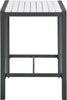 Nizuc White manufactured wood Outdoor Patio Aluminum Square Bar Table