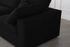Serene Black Linen Fabric Deluxe Cloud Modular Sectional