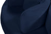 Circlet Navy Velvet Round Sofa Settee