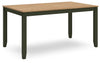 Gesthaven Dining Table with 4 Chairs and Bench (Set of 6)
