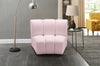 Infinity Pink Velvet Modular Chair