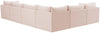 Jacob Pink Velvet Modular Sectional