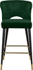 Kelly Green Velvet Stool