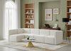Quincy Cream Velvet Modular Sectional