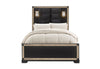 Blake Black Bed with Lamps