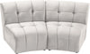 Limitless Cream Velvet 2pc. Modular Sectional