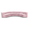 Limitless Pink Velvet 6pc. Modular Sectional