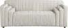 Naya Cream Velvet Loveseat