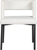 Caleb White Faux Leather Dining Chair