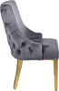 Tuft Grey Velvet Dining Chair