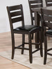 Acme Furniture Urbana Counter Height Chair in Black and Espresso (Set of 2) 74633 image
