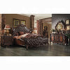 Versailles 2-Tone Dark Brown PU & Cherry Oak Eastern King Bed