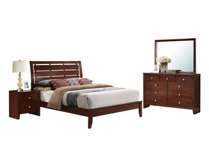 Ilana Brown Cherry Eastern King Bed image