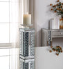 Nysa Mirrored & Faux Crystals Accent Candleholder image