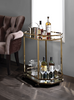 Lacole Champagne & Mirror Serving Cart image