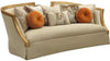 Acme Furniture Daesha Sofa in Tan Flannel & Antique Gold 50835 image