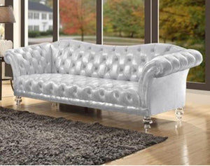 Acme Furniture Dixie Sofa in Metallic Silver 52780 image