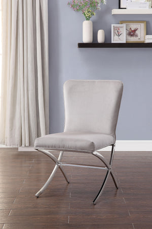 Daire Velvet & Chrome Side Chair image