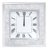 Iama Mirrored & Faux Rhinestones Wall Clock image