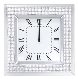 Iama Mirrored & Faux Rhinestones Wall Clock image