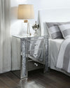 Noralie Mirrored & Faux Diamonds Accent Table