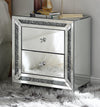 Noralie Mirrored & Faux Diamonds Accent Table